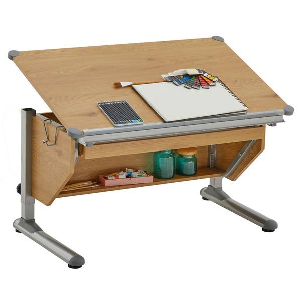 Kinderschreibtisch PHILIPP Braun - Metall - 110 x 76 x 73 cm