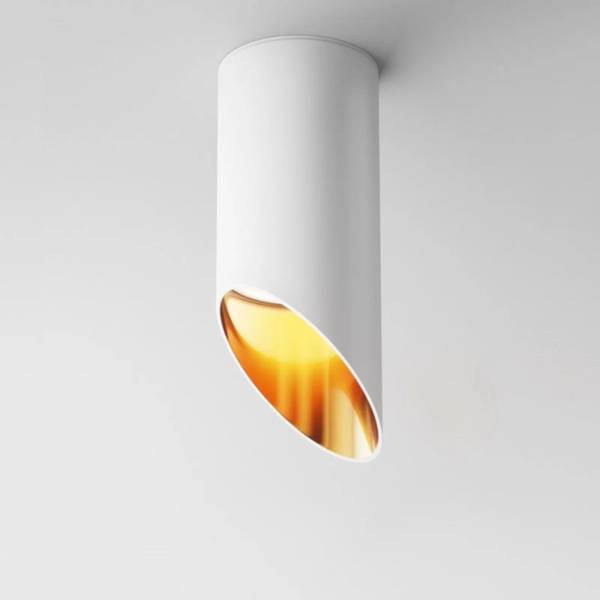 Plafonnier Spot Crone Doré - Blanc