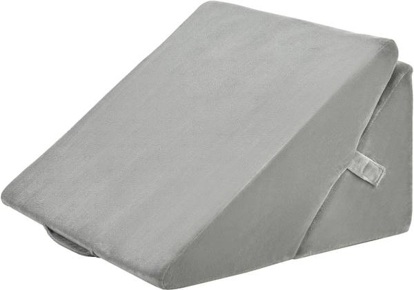 Keilkissen Grau - Textil - 52 x 33 x 55 cm