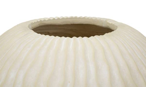 Vase Icicle Beige - Résine - 37 x 38 x 37 cm