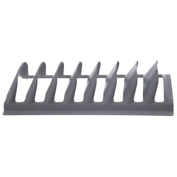 Deckel- und Tellerhalter Grau - Kunststoff - 14 x 6 x 30 cm