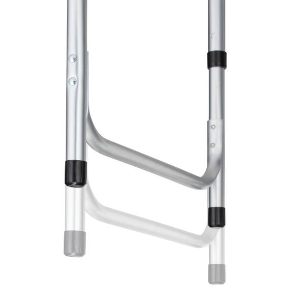 Campingtisch klappbar Grau - Silber - Polyester - Aluminium - 120 x 70 x 47 cm