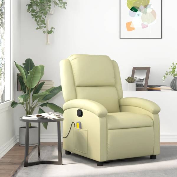 Fauteuil inclinable de massage 3032452-2 Crème - Blanc