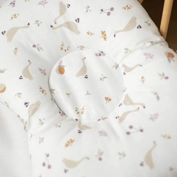Kopfstützkissen Sidonia Weiß - Textil - 25 x 5 x 30 cm