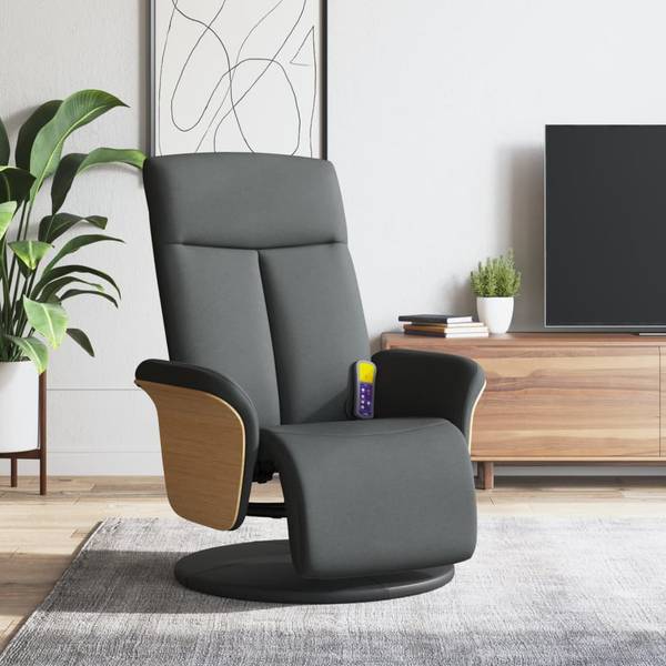 Fauteuil inclinable de massage 3030863 Gris - Polyester - 79 x 104 x 87 cm