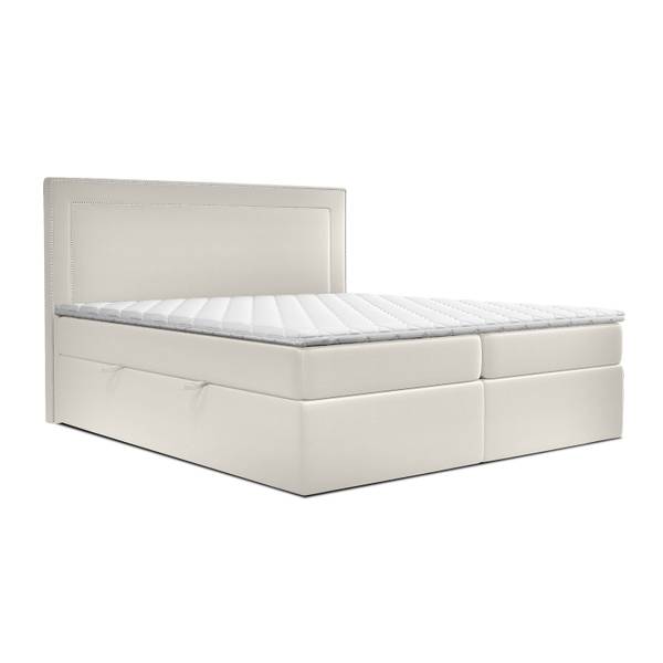 Boxspringbett Annecy Taschenfederkern Beige - Breite: 162 cm