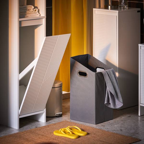 Hochschrank BZR158-W Weiß - Holzwerkstoff - 30 x 170 x 30 cm