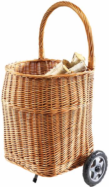 Kaminholzkorb ROLLLOGTOTE Braun - Naturfaser - 39 x 58 x 45 cm