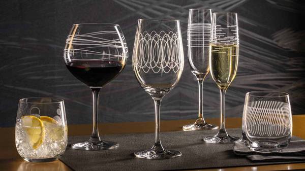 Burgundergläser Casella 6er Set Glas - 21 x 23 x 34 cm