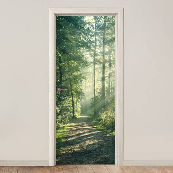 FOTOTAPETE TÜR Wald 95 x 215 cm