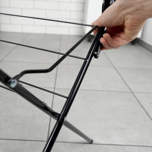 Wäscheständer 568003 Schwarz - Metall - 58 x 136 x 61 cm