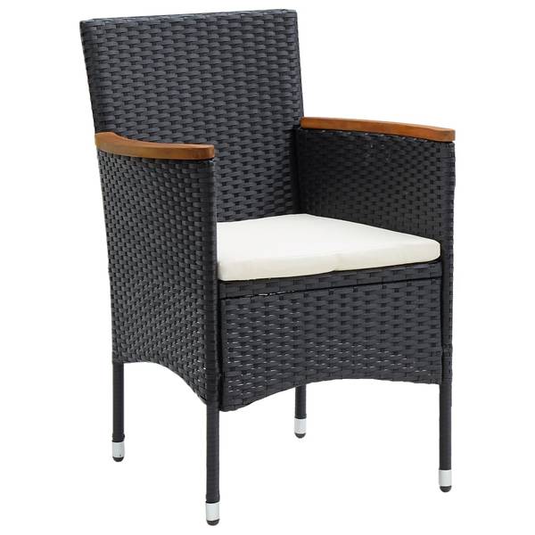 Garten-Essstühle 4er Set D1177 Braun - Rattan - 58 x 84 x 55 cm