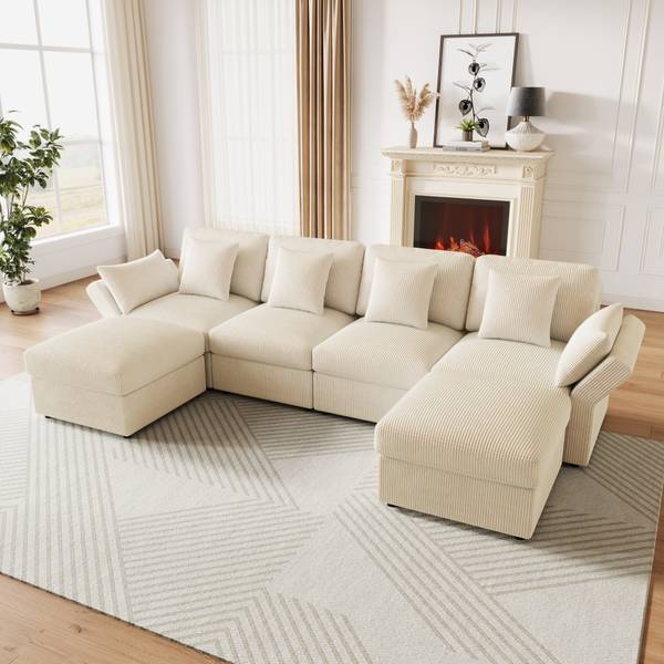 Ecksofa WoodyCHANGE Beige