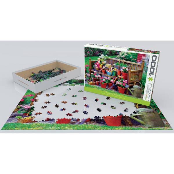 Puzzle Gartenbank Papier - 26 x 6 x 36 cm