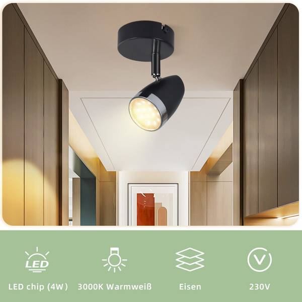 spot plafond LED Unss Gris