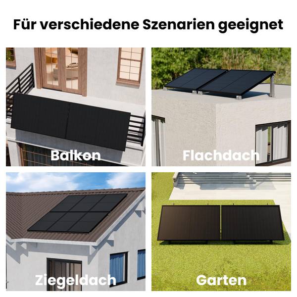 Solarmodul ASTRO N7s Schwarz - Glas - 114 x 3 x 177 cm