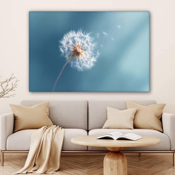 CANVAS SCHILDERIJ Paardenbloem 150 x 100 cm