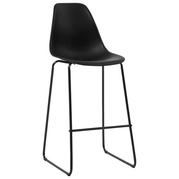 Barstuhl 299436 (2er Set) Schwarz - Metall - Kunststoff - 48 x 112 x 57 cm