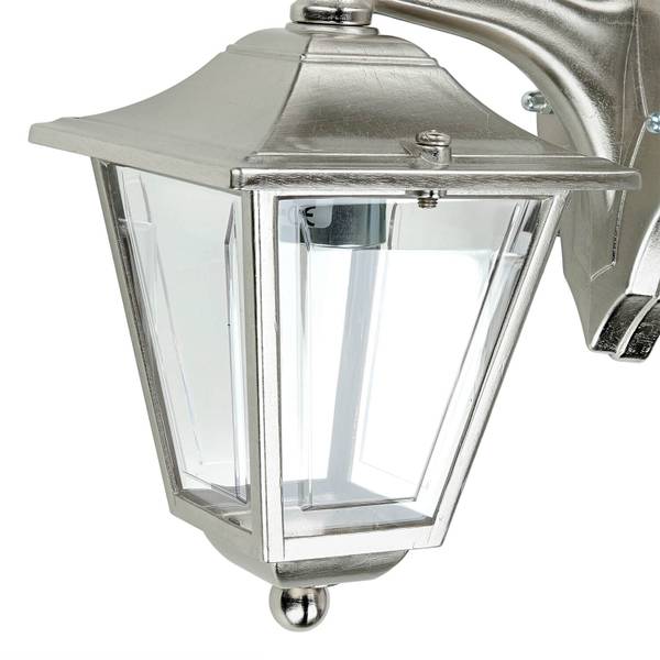 Wandlampe LEROS Silber - Glas - Metall - 14 x 23 x 20 cm