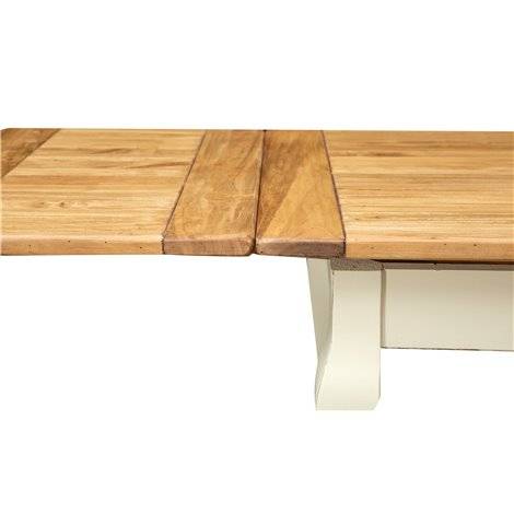 Esstisch Ausziehbar 120x80cm Braun - Weiß - Linde - 80 x 80 x 120 cm
