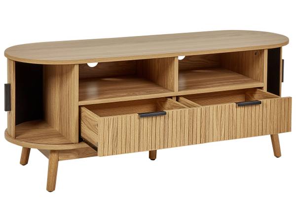 TV-Möbel SELAH Braun - Bambus - 120 x 47 x 40 cm