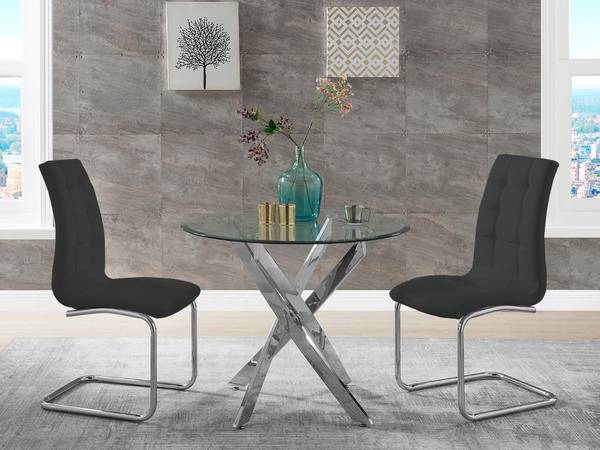 Essgruppe COSIMA Glas - 90 x 77 x 90 cm