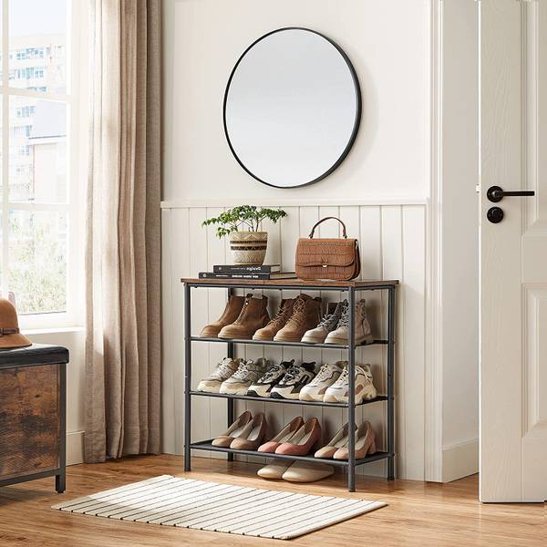 Schuhregal Chimalhuacán Braun - Holzwerkstoff - 30 x 71 x 75 cm