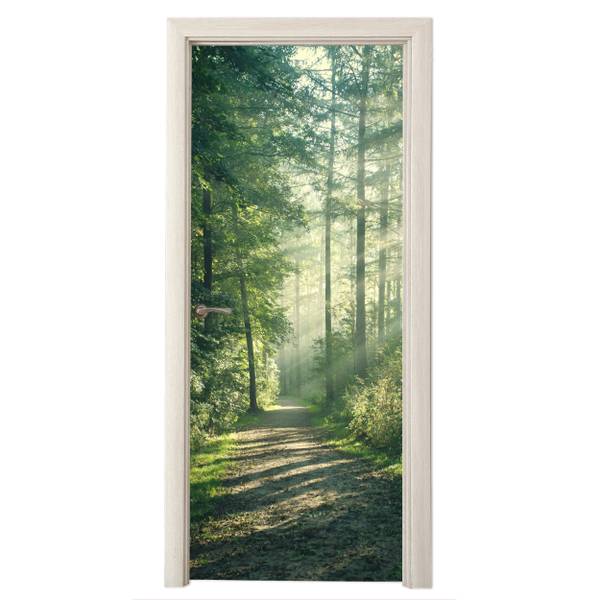 FOTOTAPETE TÜR Wald 95 x 215 cm