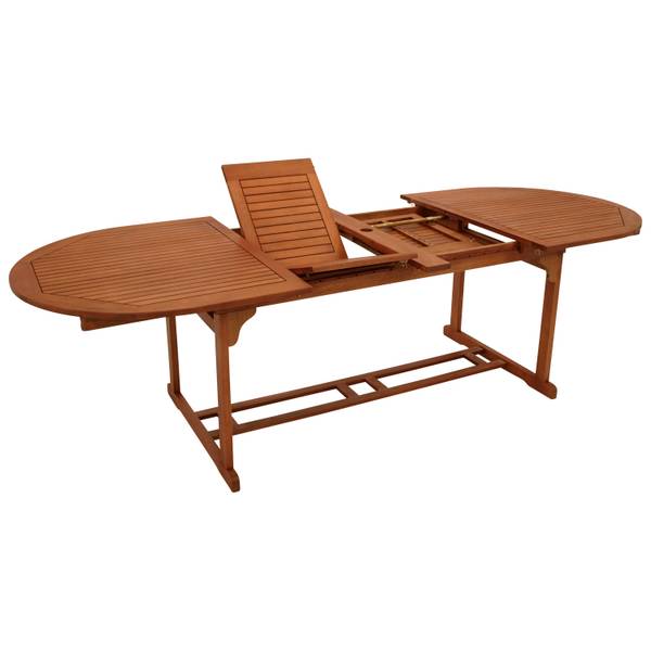 Ausziehtisch LAGO 180/260x100cm Braun - Eukalyptus - 260 x 74 x 100 cm