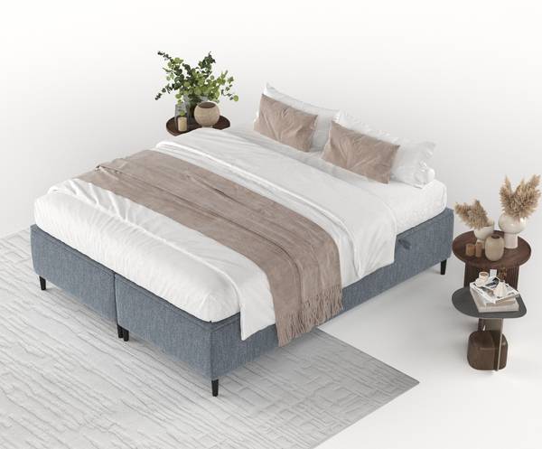 Polsterbett Tate Blau - Liegefläche Breite: 160 cm