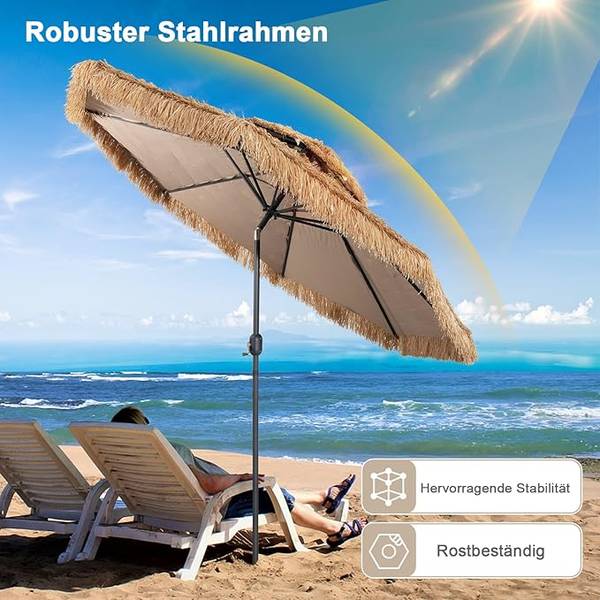 Sonnenschirme ZB33830DE Braun - Textil - 270 x 247 x 270 cm