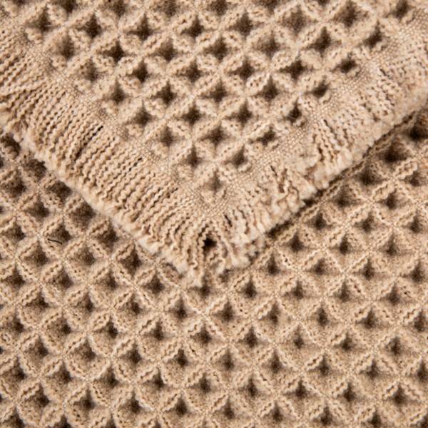 Badteppich VAFFEL Beige - Textil - 40 x 2 x 60 cm