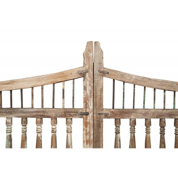 Gartentor DORF Braun - Massivholz - 15 x 204 x 227 cm