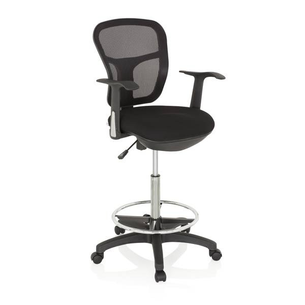 Counterstuhl TOP WORK 108 Schwarz - Polyester - 62 x 137 x 55 cm