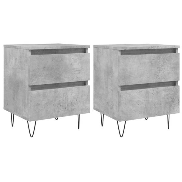 Nachttisch M641653 Grau - Holzwerkstoff - 35 x 50 x 35 cm