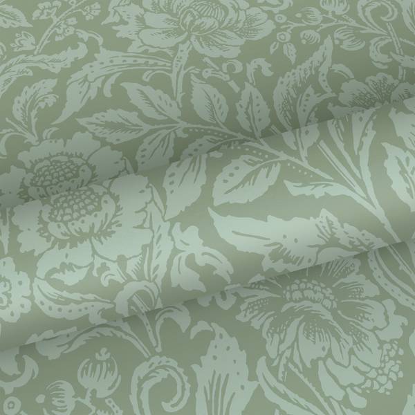 Tapete 139428 Grün - Fleece - 53 x 1005 x 53 cm