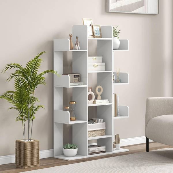 Bücherregal ON32790ITDE Weiß - Holzwerkstoff - 25 x 141 x 86 cm