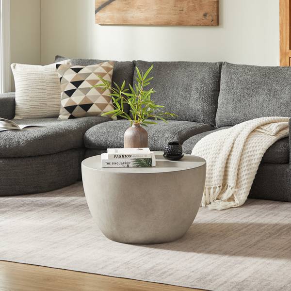 Couchtisch PARNU Grau - Stein - 64 x 39 x 64 cm