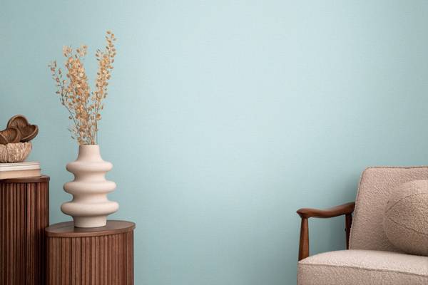 Vliestapete Silent Canvas Blau - Gold