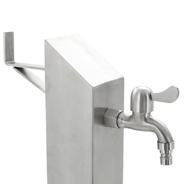 Wassersäule 45453 Silber - Edelstahl - 8 x 95 x 8 cm