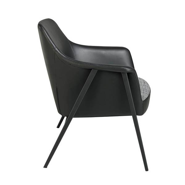 Sessel 5080 Schwarz - Polyester - Webstoff - 80 x 79 x 72 cm