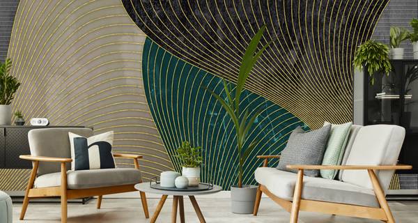 Vlies-Fotobehang GEOMETRISCHE Abstractie 90 x 60 x 60 cm