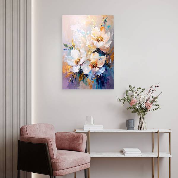 Wandbild Blumen 70 x 100 cm