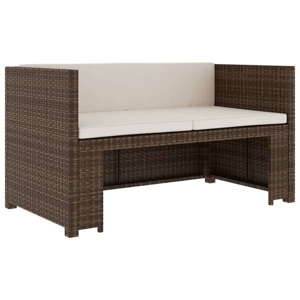 5-tlg. Garten-Lounge-Set XT6104 Braun - Rattan