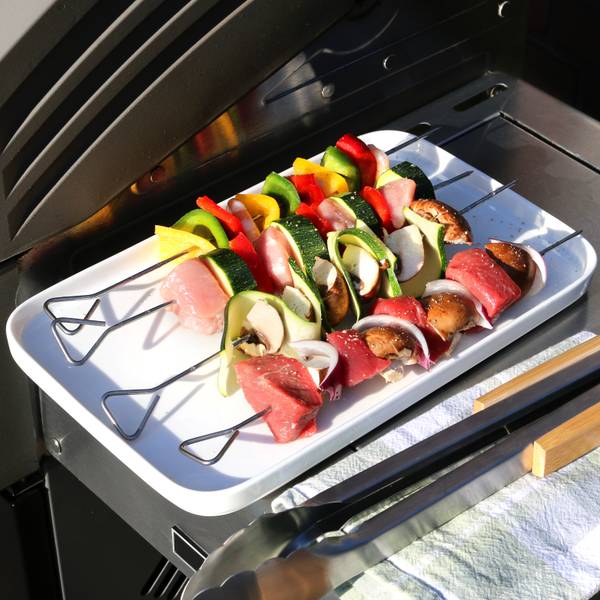 Grillspieße 14096 (12er-Set) Silber - Metall - 1 x 3 x 30 cm