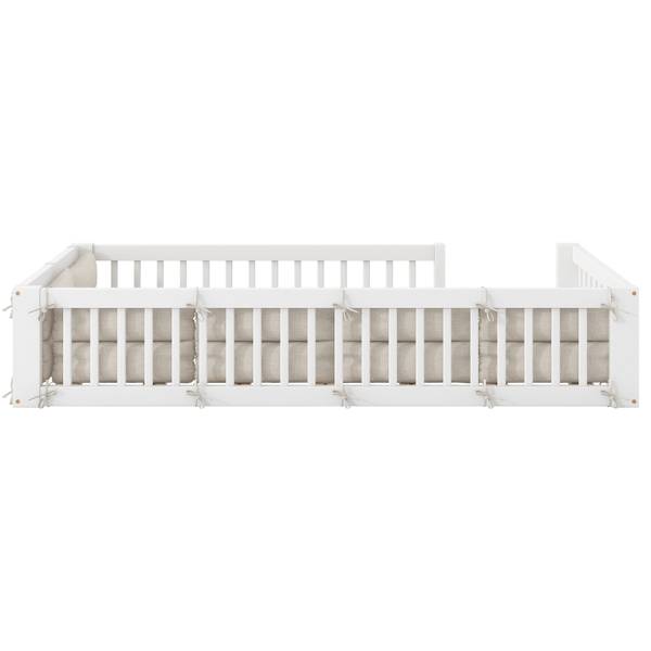 Holzbett K-1763 Weiß - Holzwerkstoff - 95 x 40 x 205 cm