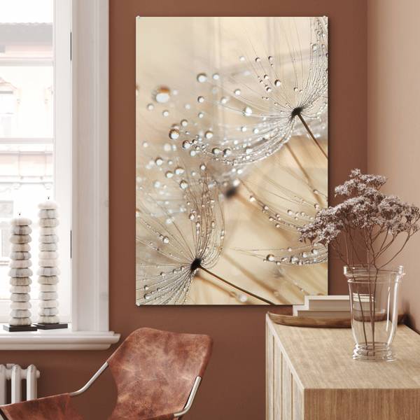 ACRYLGLASBILD Löwenzahn 60 x 90 cm