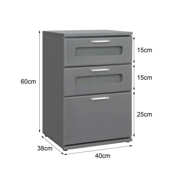 Table de nuit ML-Design Set Gris