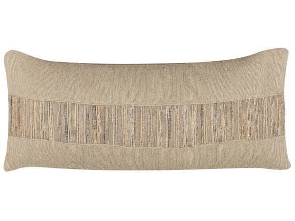 Coussin décoratif LUINA Beige - Fibres naturelles - 30 x 10 x 70 cm