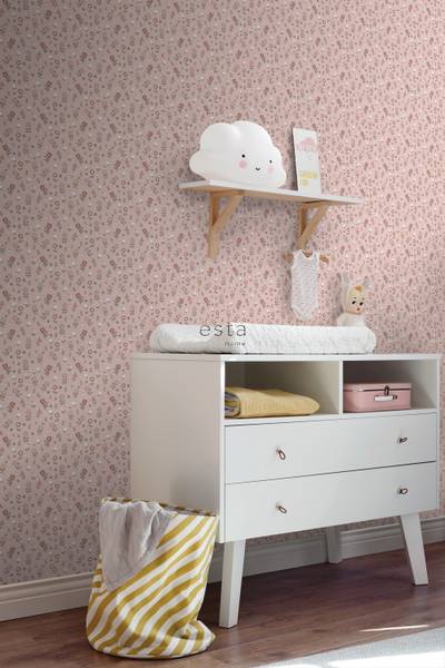 Tapete 139288 Pink - Fleece - 53 x 1005 x 53 cm